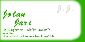 jolan jari business card